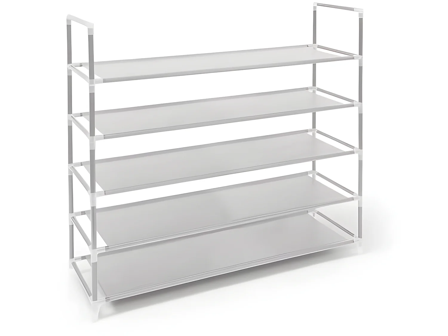 Étagère à chaussures meuble blanche 87 x 29.5 x 90.5 cm 13_0001028