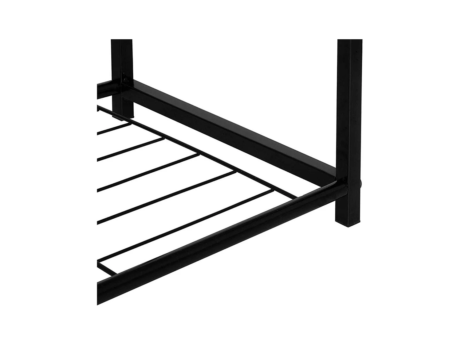 Zapatero de madera bancos de zapatos de metal para pasillo 63 cm negro 19_0000619