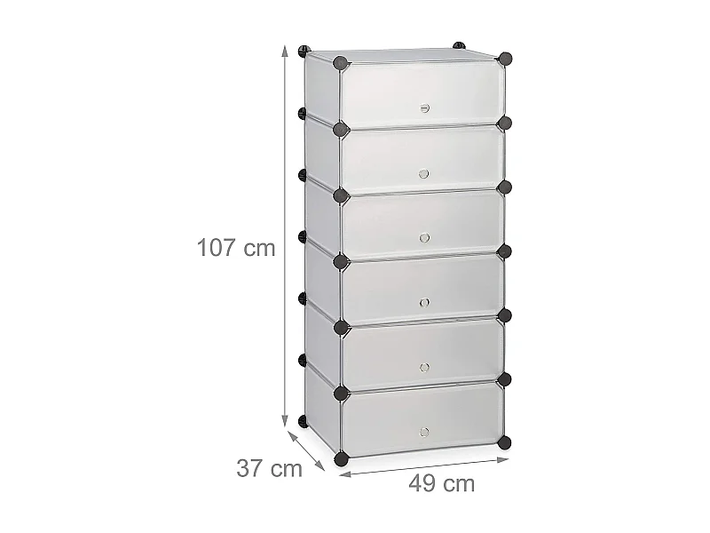Armoire étagère meubles à 49 x 37 x 107 cm 13_0001661