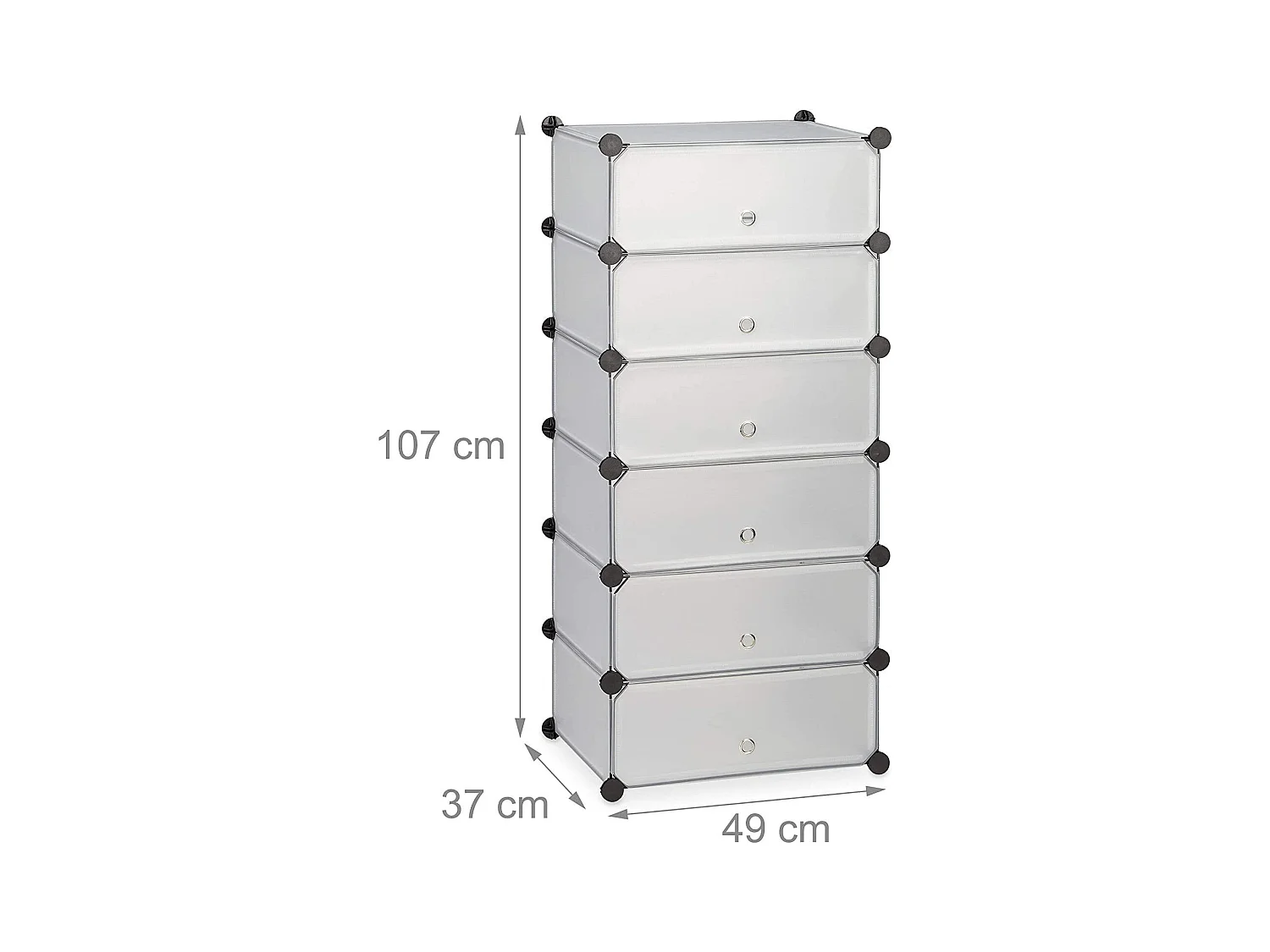 Armoire étagère meubles à 49 x 37 x 107 cm 13_0001661