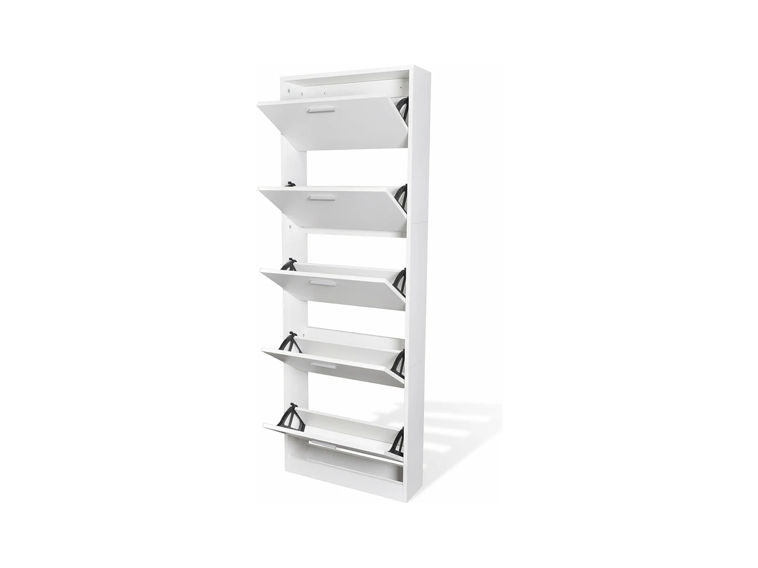 Meuble armoire à chaussure bois marron 59 x 17 x 169 cm 2002044