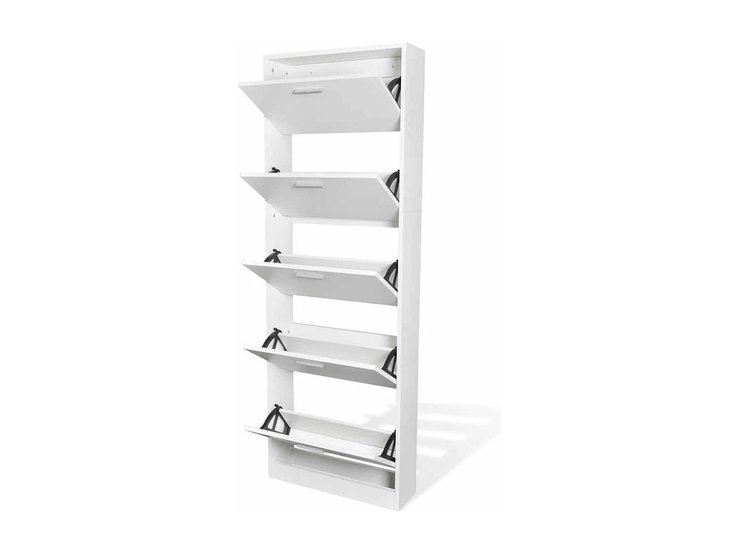 Meuble armoire à chaussure bois marron 59 x 17 x 169 cm 2002044