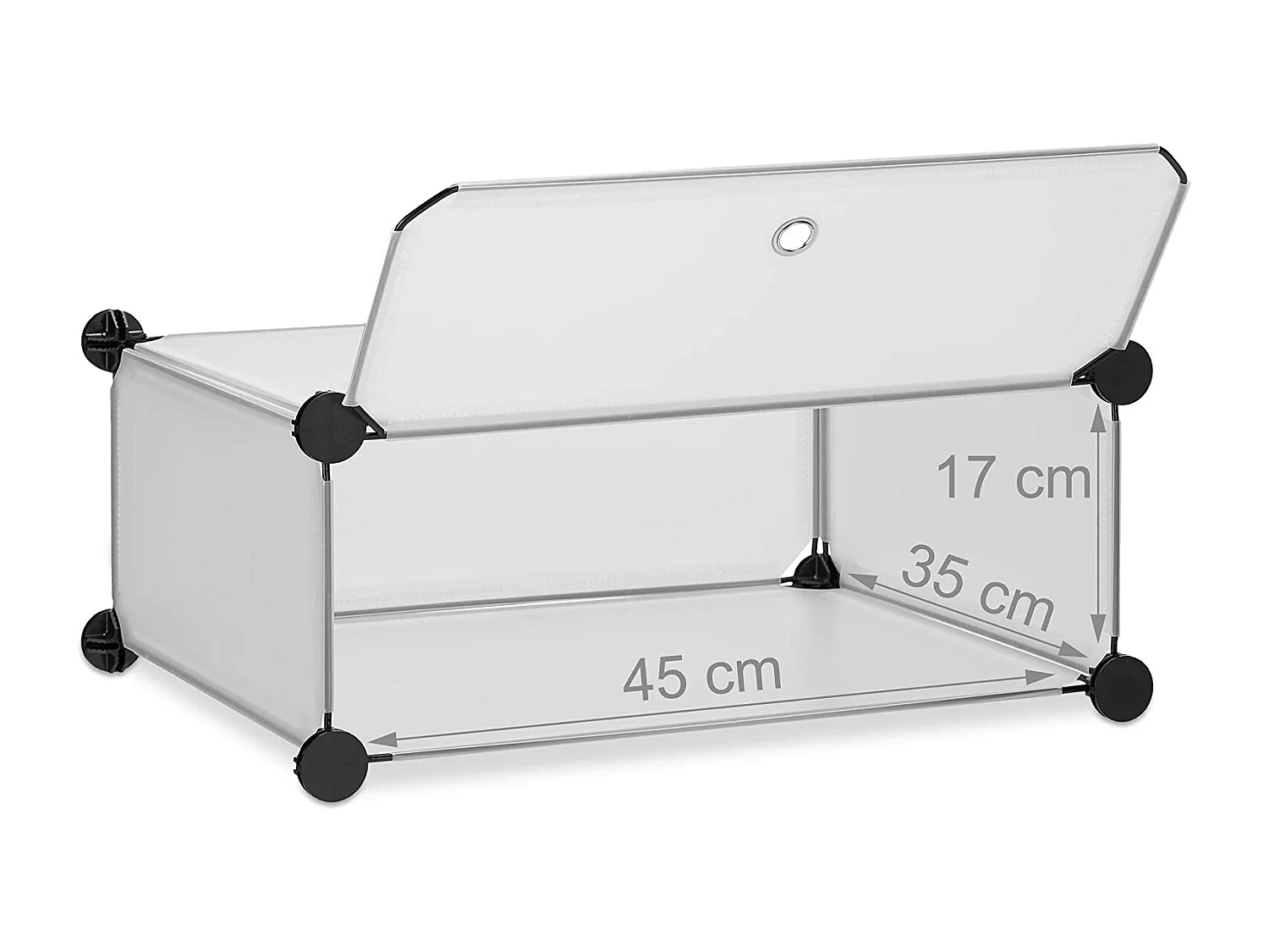 Muebles zapateros modulares taquillas de plástico almacenamiento 20 pares transparente 13_0001644