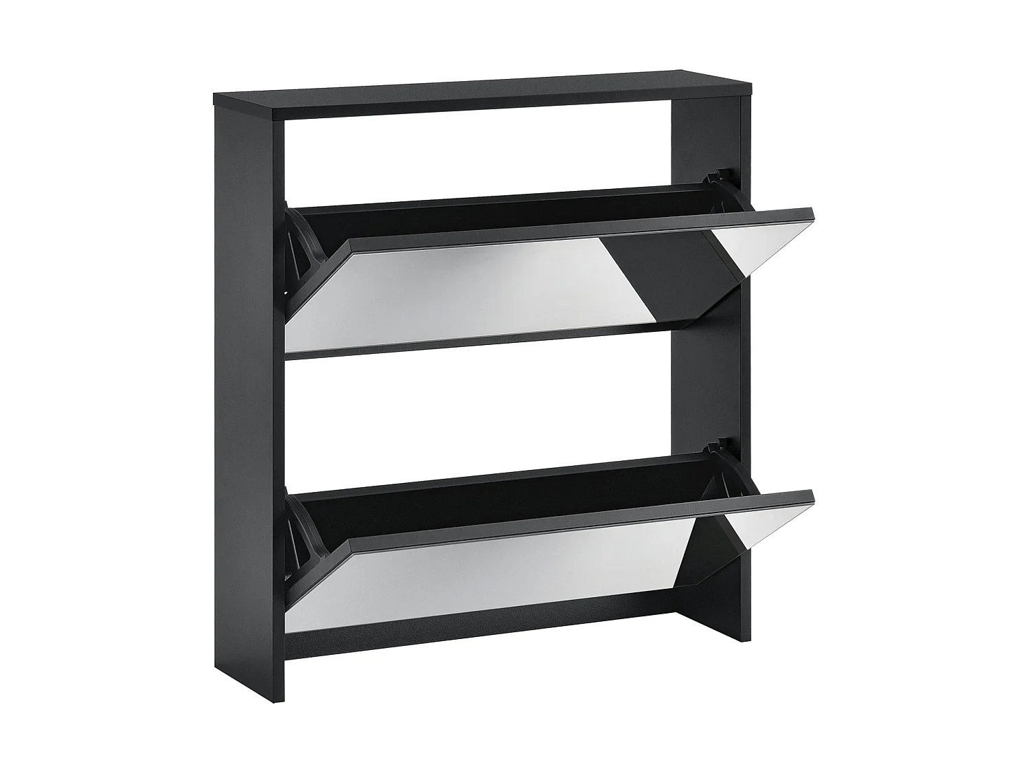 Étagère à chaussures design noire 63 x 17 x 67 cm 03_0005164