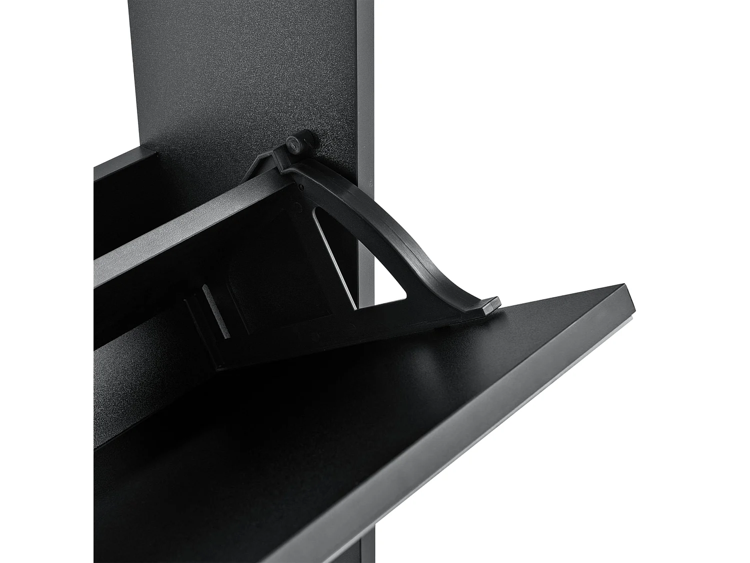 Étagère à chaussures design noire 63 x 17 x 67 cm 03_0005164