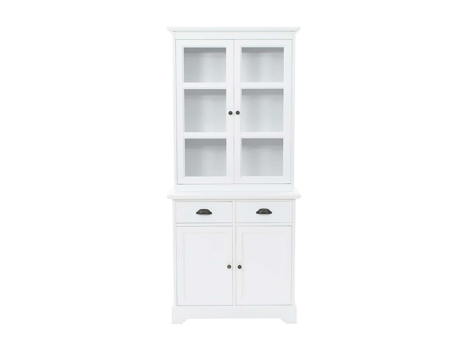Buffet aparador console armário unidade de armazenamento armário de porcelana com 4 portas em MDF e madeira de pinho 180 cm 4402167