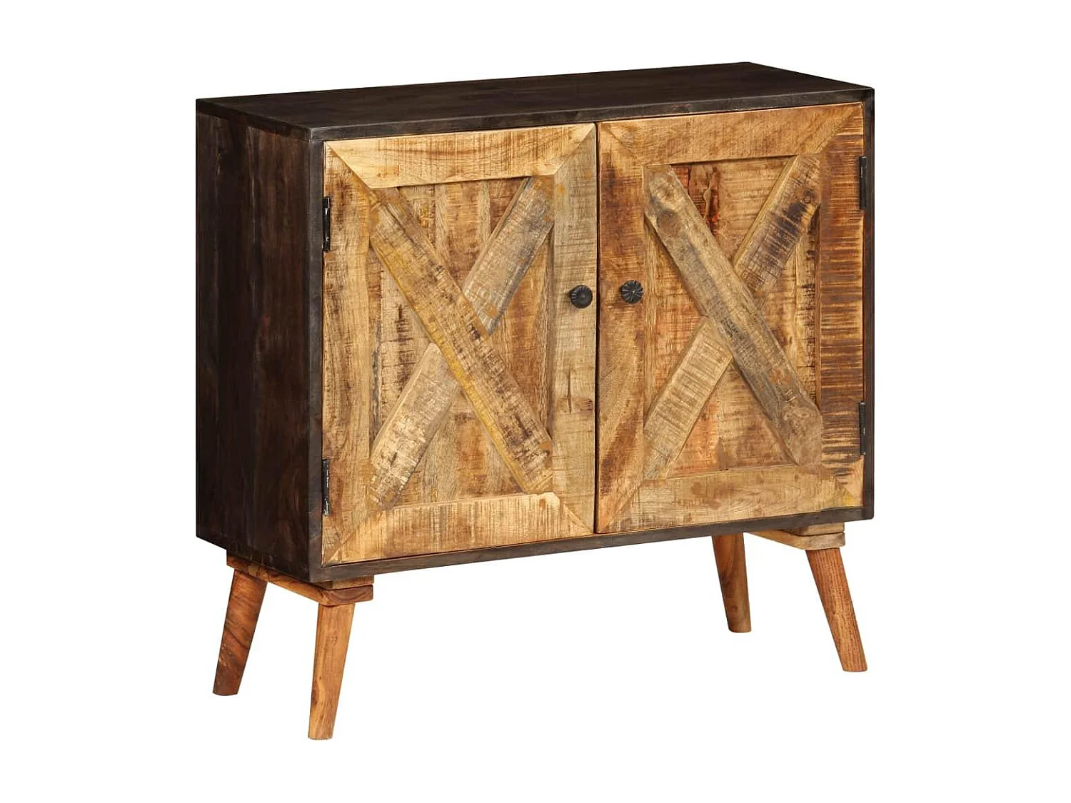 Aparador aparador mueble consola unidad de almacenamiento de madera maciza de mango 85 cm 4402276