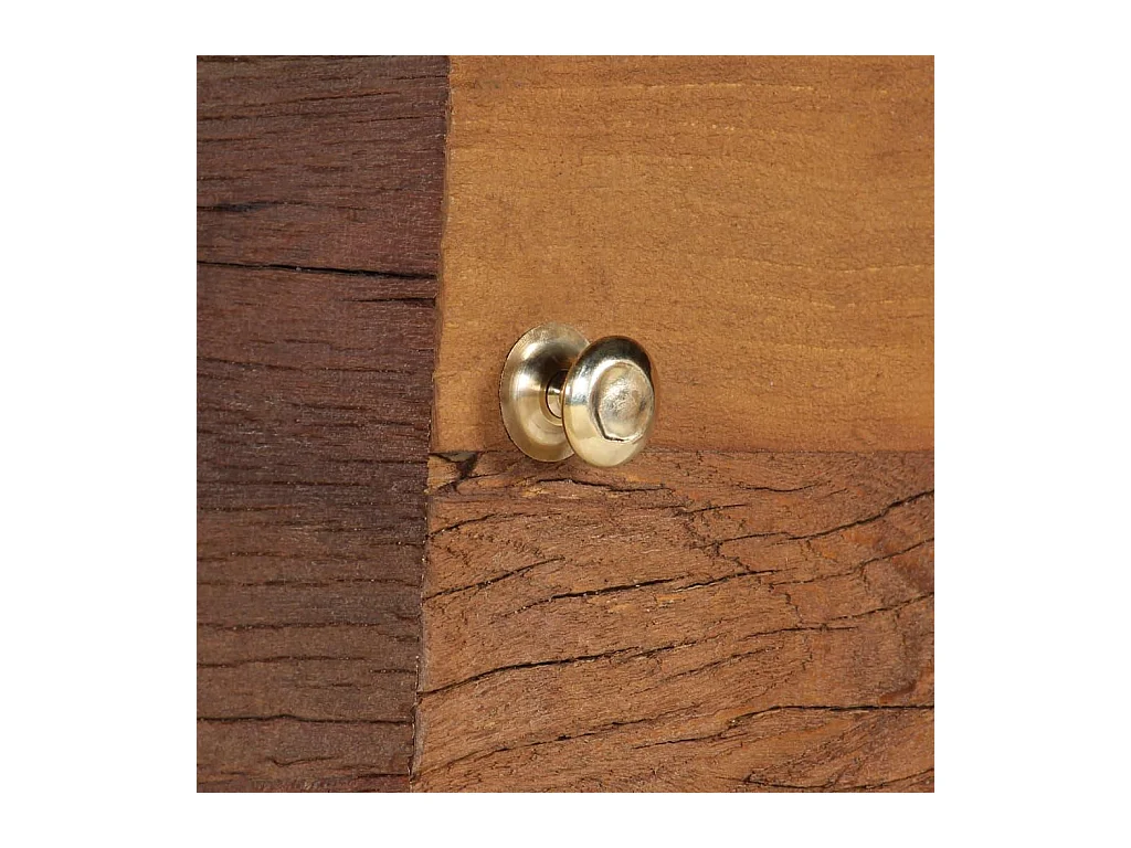 Aparador buffet mueble consola mueble de almacenamiento de madera maciza reciclada 110 cm marrón 4402286