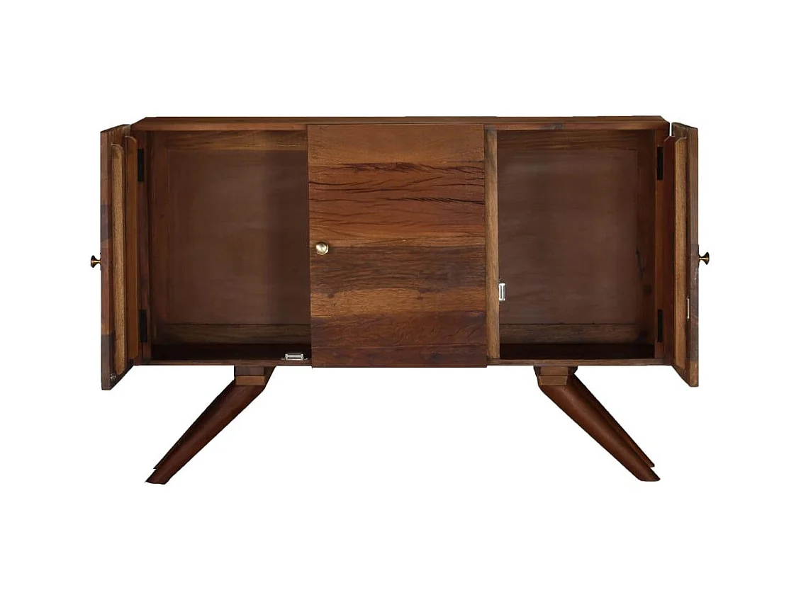 Aparador buffet mueble consola mueble de almacenamiento de madera maciza reciclada 110 cm marrón 4402286