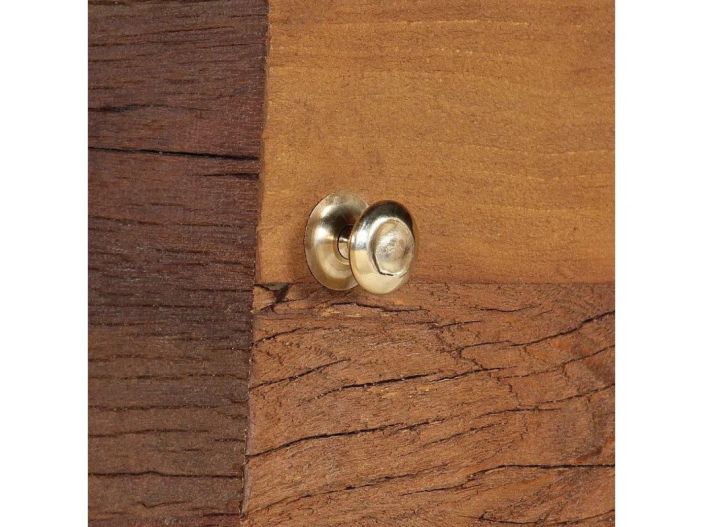 Aparador buffet mueble consola mueble de almacenamiento de madera maciza reciclada 110 cm marrón 4402286