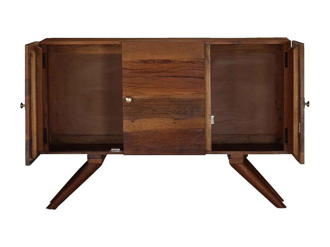 Aparador buffet mueble consola mueble de almacenamiento de madera maciza reciclada 110 cm marrón 4402286