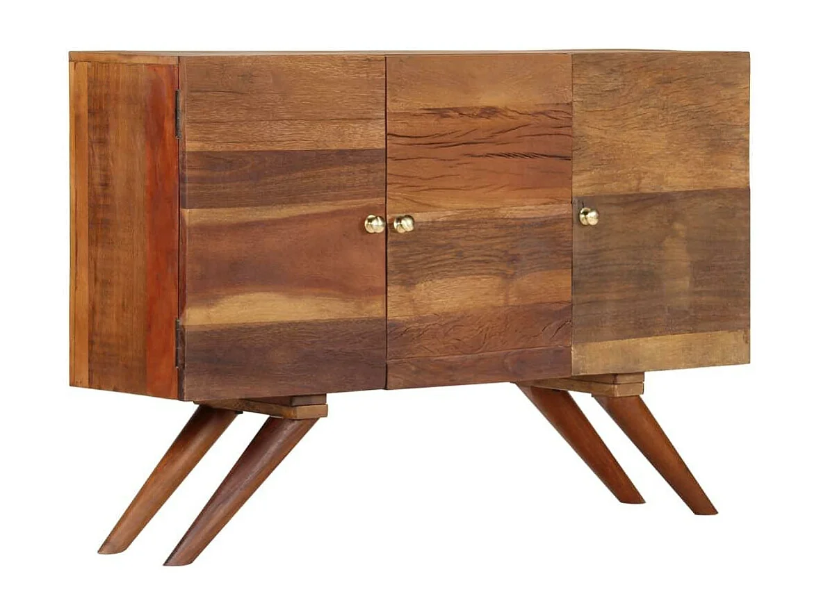 Aparador buffet mueble consola mueble de almacenamiento de madera maciza reciclada 110 cm marrón 4402286