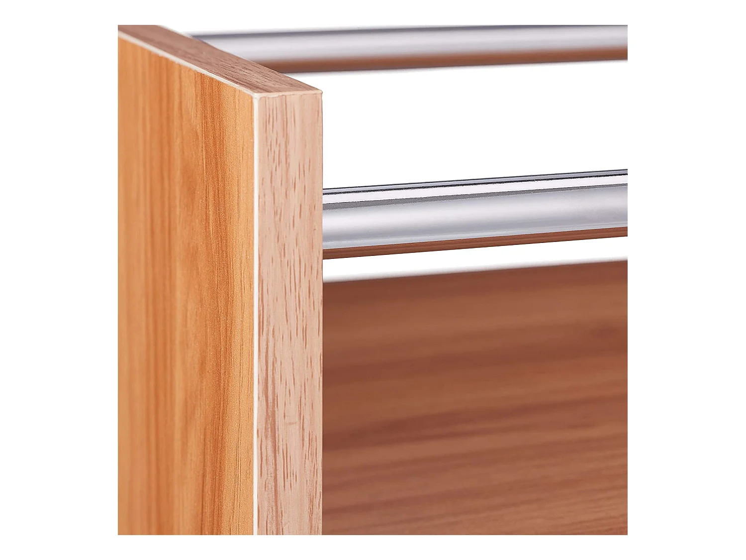 Estante para vino grande para 8 botellas y estante para copas marrón 13_0001277_2