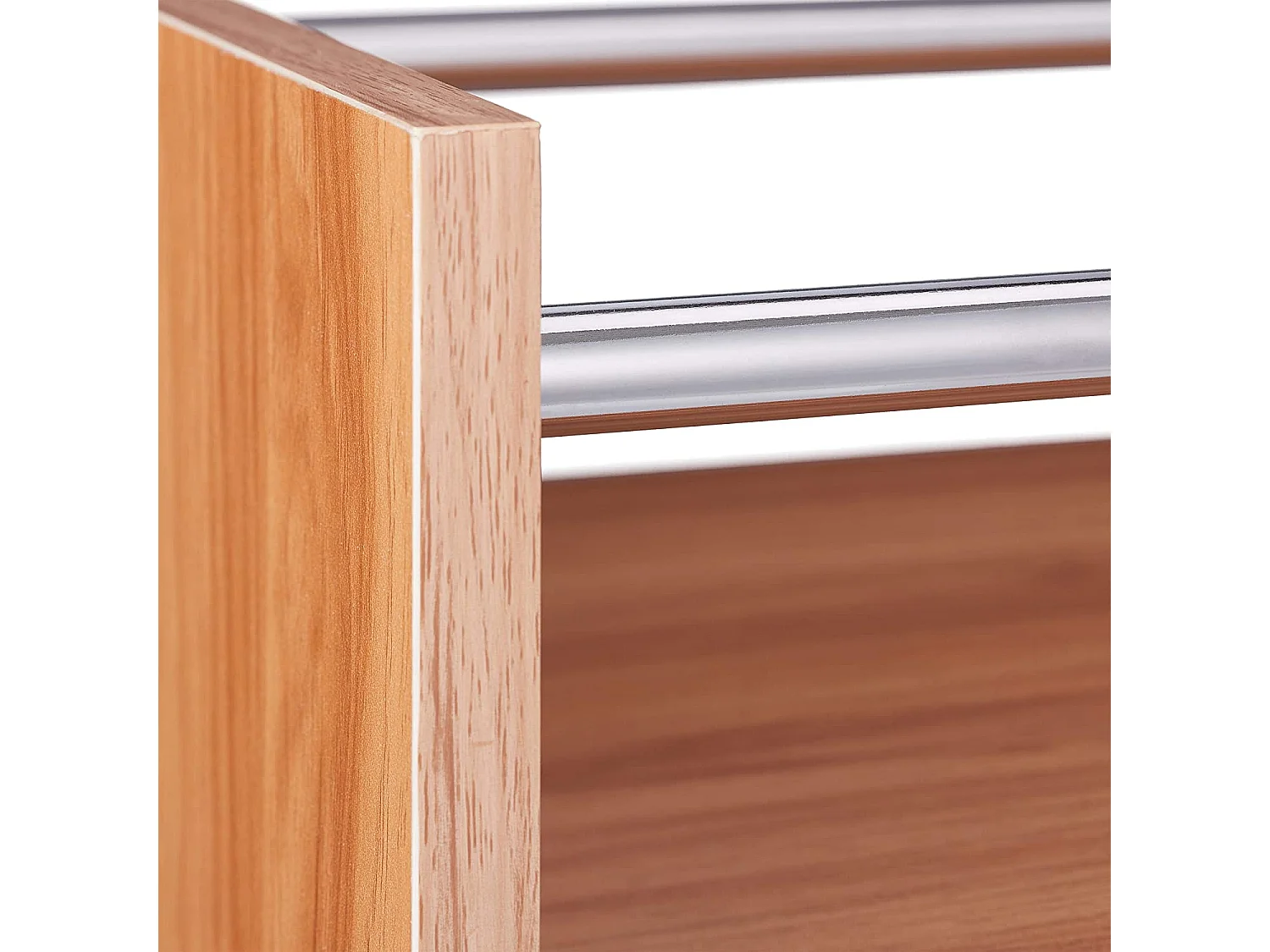 Estante para vino grande para 8 botellas y estante para copas marrón 13_0001277_2