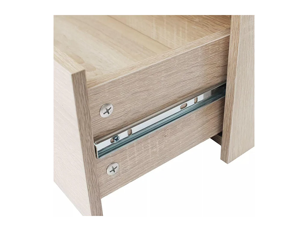 Aparador aparador consola mueble mueble de almacenamiento con 4 cajones 71 cm color roble marrón 4402121