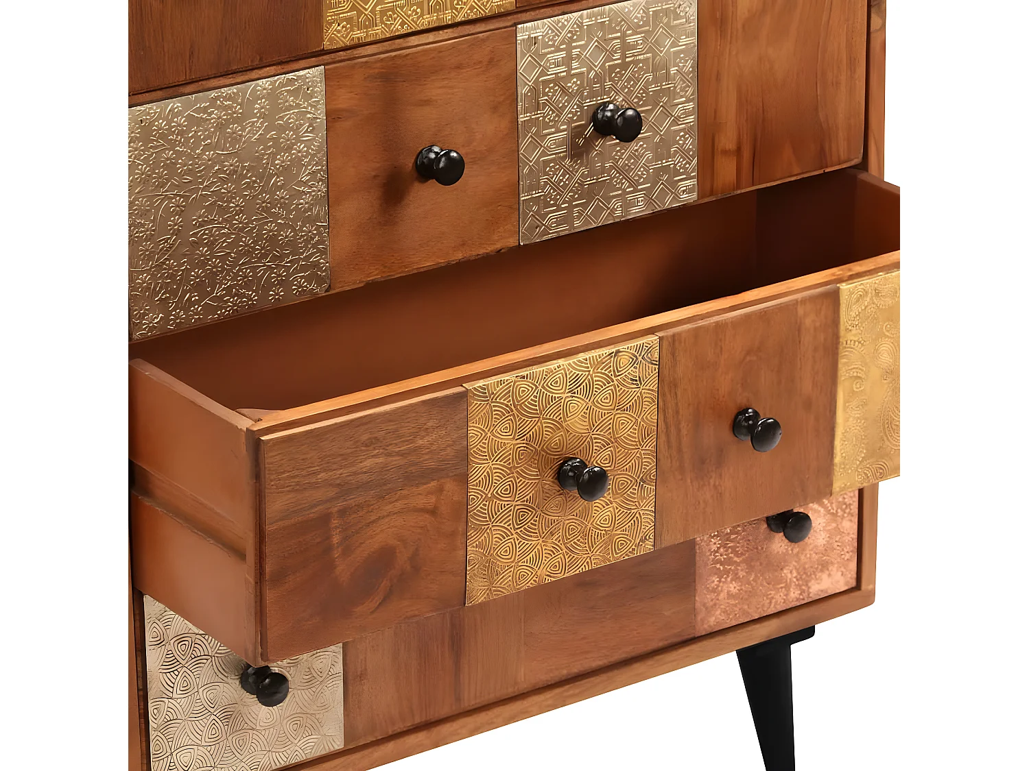 Buffet Bahut Consol Consol Store Muebles 75 cm Solda Acacia Wood 4402208