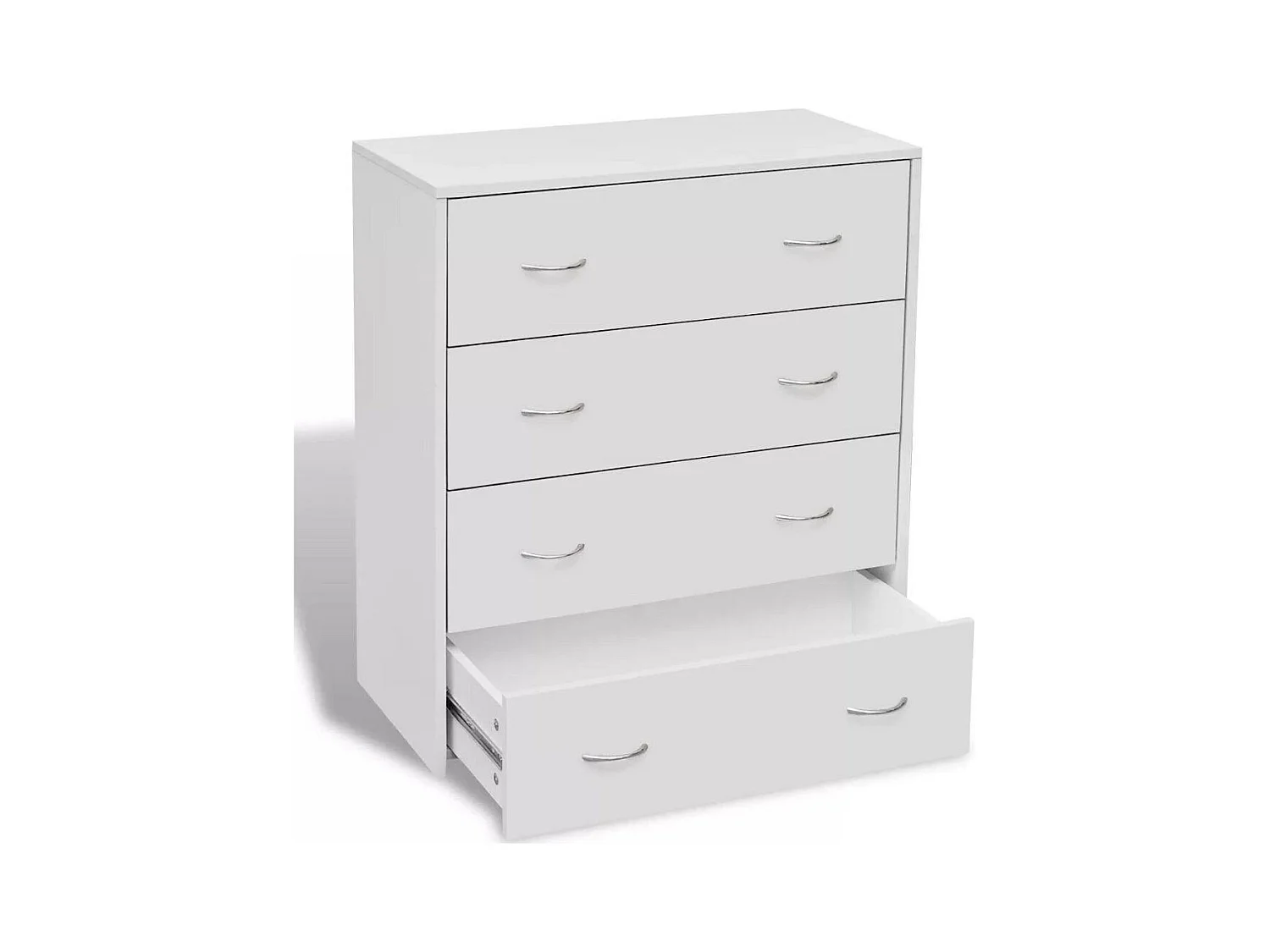 Aparador aparador consola mueble mueble de almacenamiento con 4 cajones 71 cm blanco 4402003