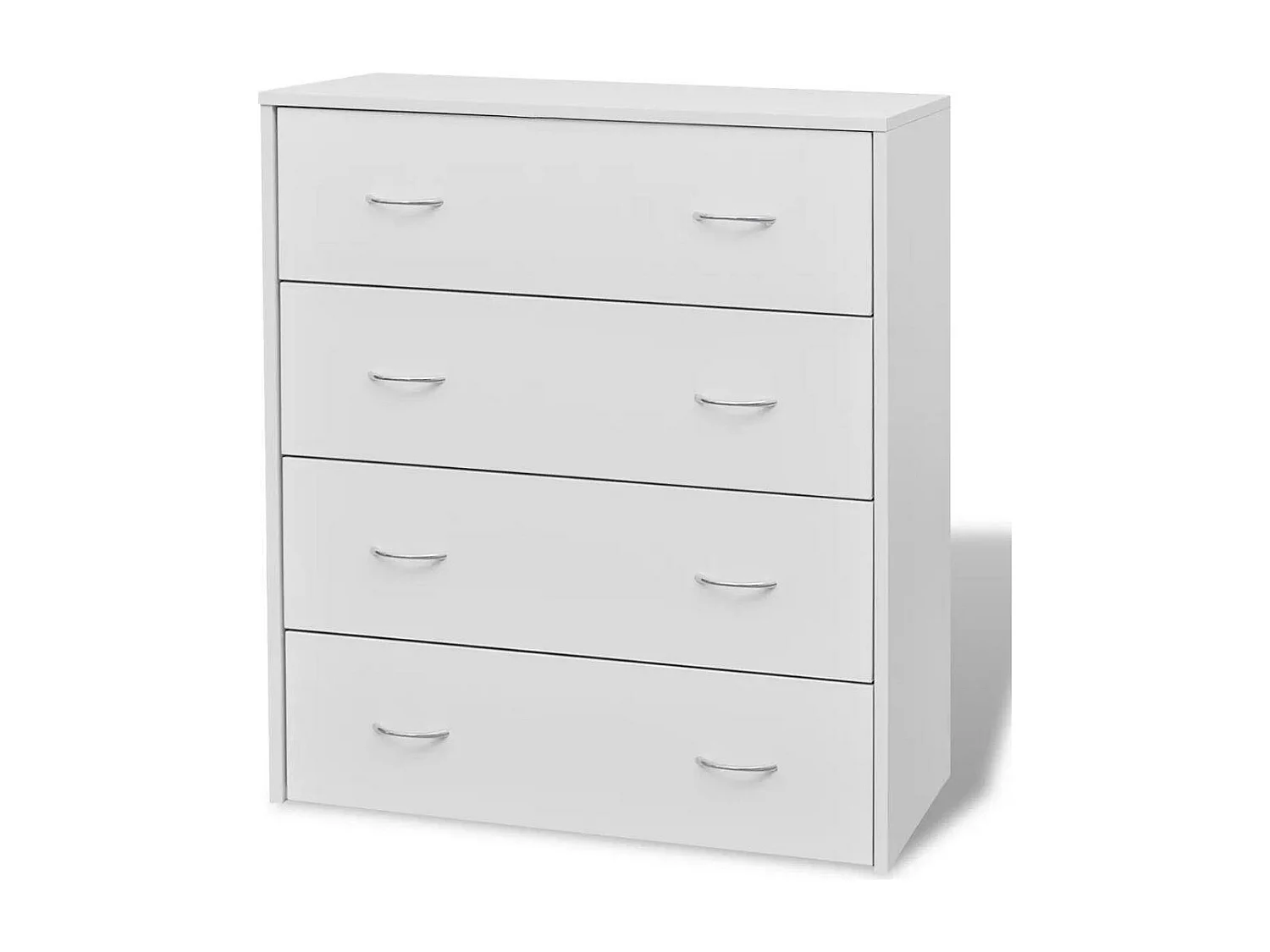 Aparador aparador consola mueble mueble de almacenamiento con 4 cajones 71 cm blanco 4402003