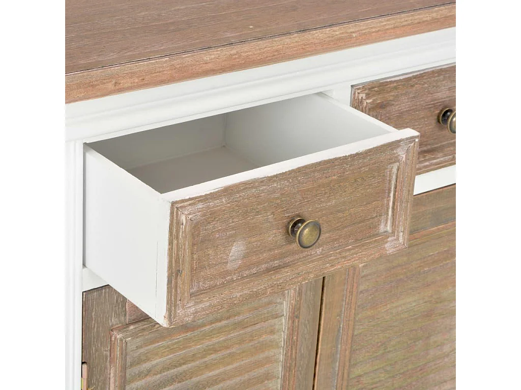 bahut armoire console bois blanche 175 x 40 x 82 cm 4402214