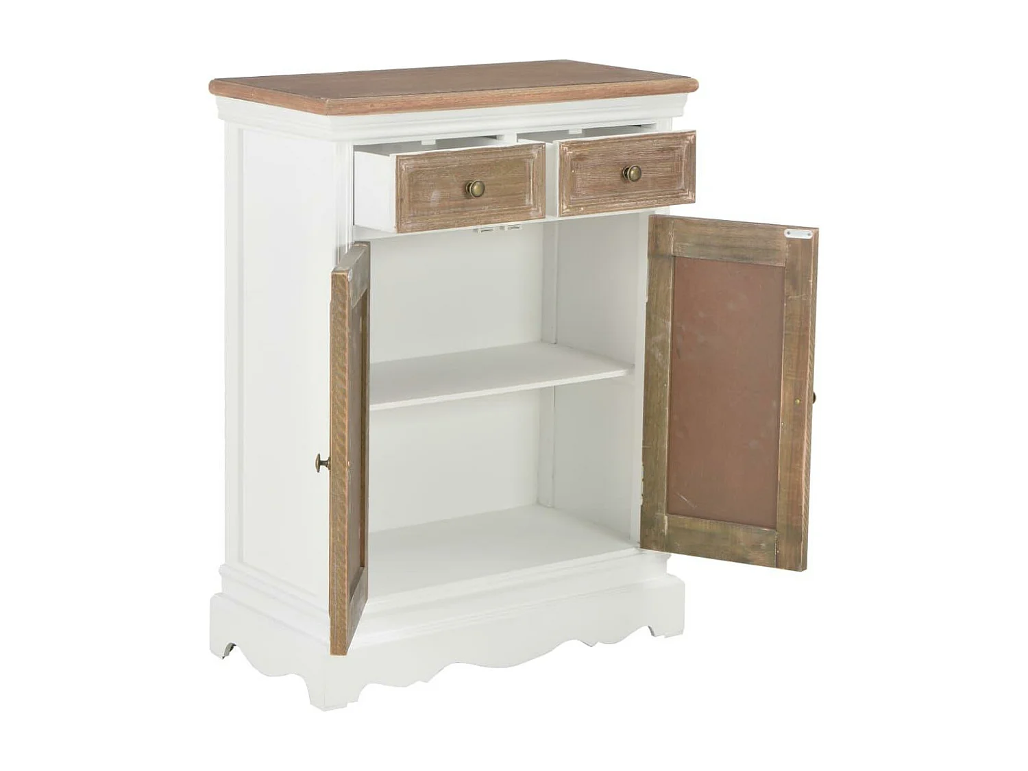bahut armoire console bois blanche 175 x 40 x 82 cm 4402214
