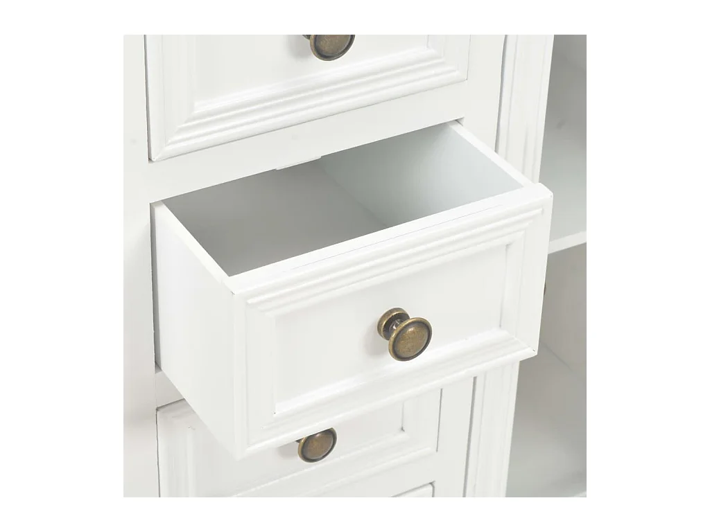 Aparador aparador consola mueble mueble almacenaje blanco 70 cm madera maciza de pino 4402057