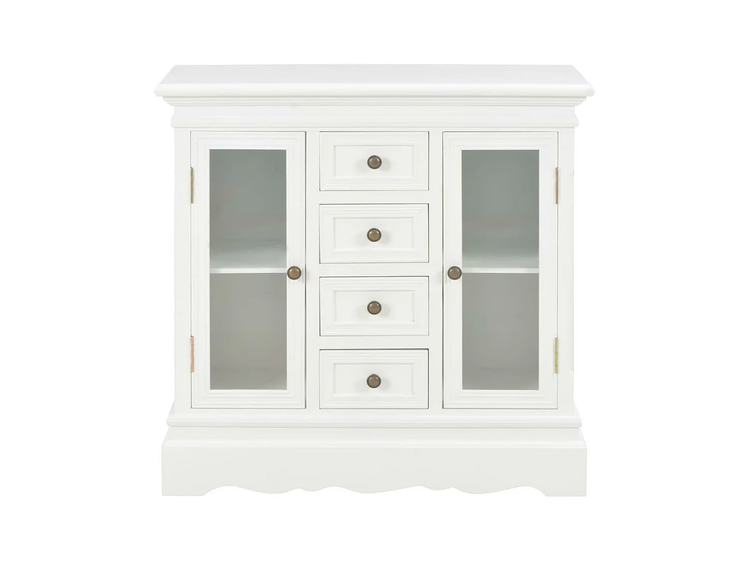 Aparador aparador consola mueble mueble almacenaje blanco 70 cm madera maciza de pino 4402057
