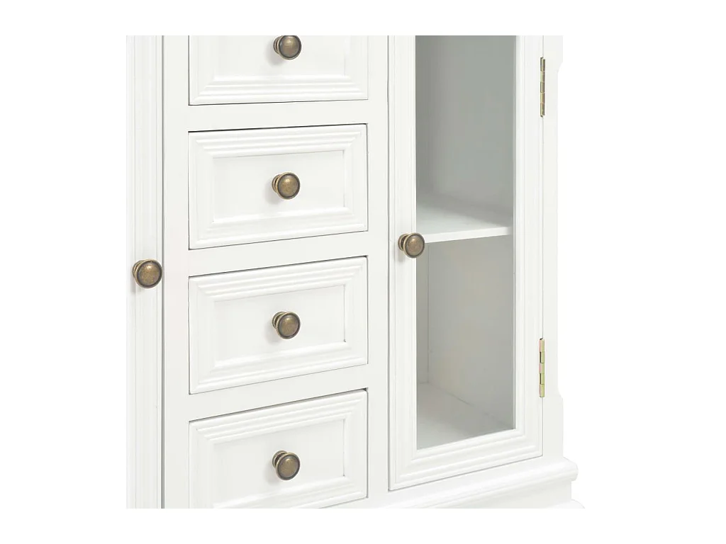 Aparador aparador consola mueble mueble almacenaje blanco 70 cm madera maciza de pino 4402057