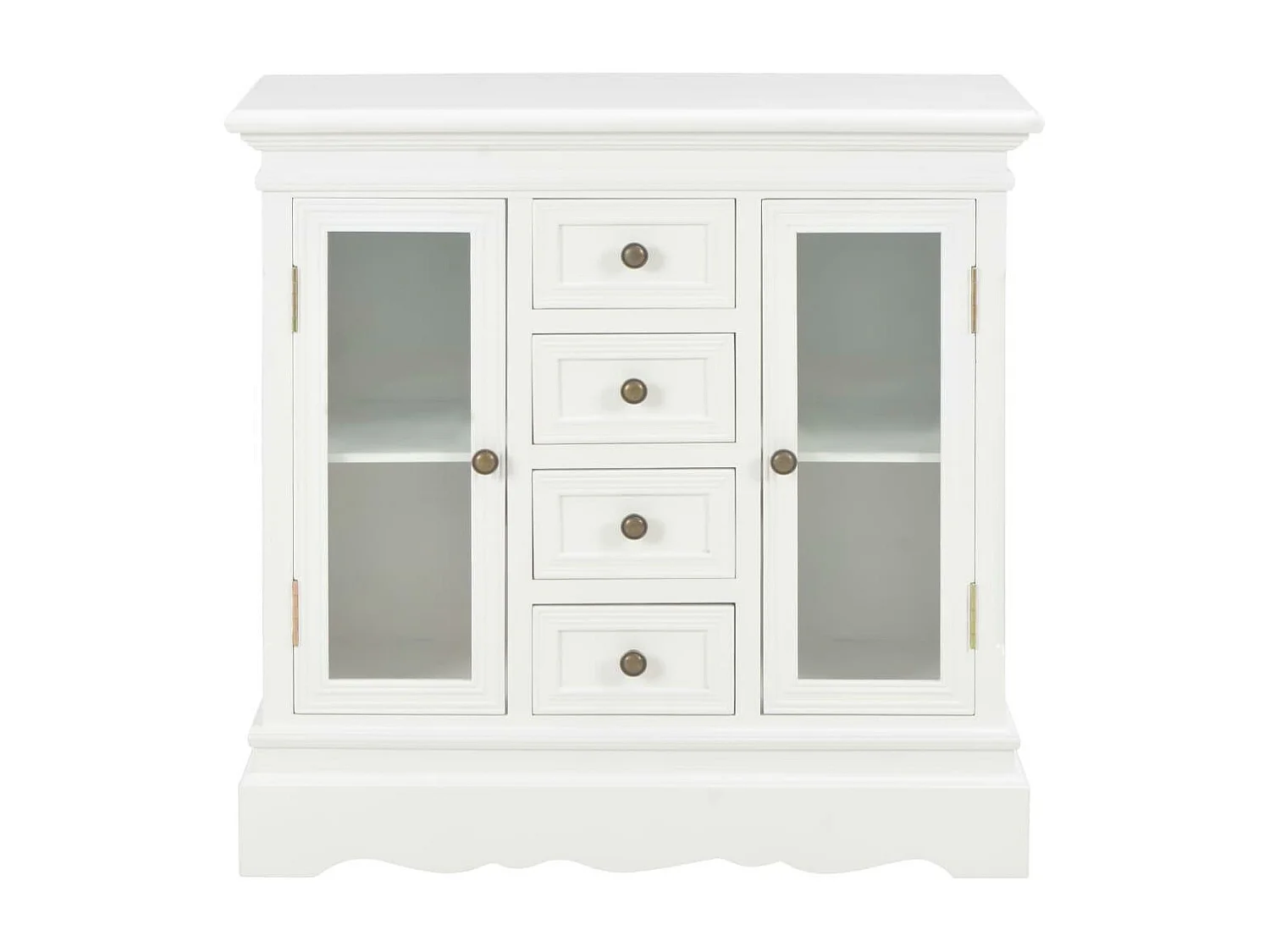 Aparador aparador consola mueble mueble almacenaje blanco 70 cm madera maciza de pino 4402057