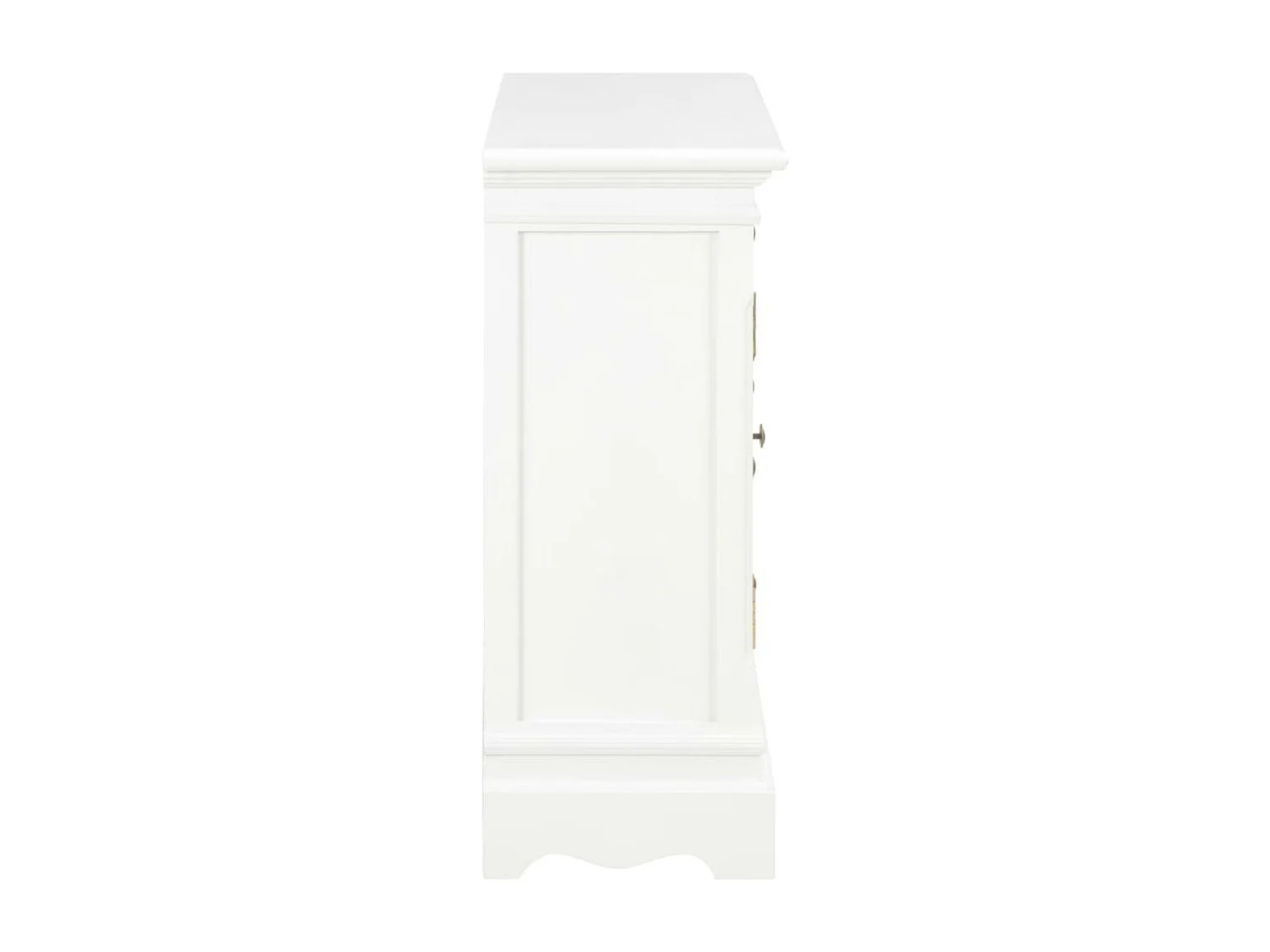Aparador aparador consola mueble mueble almacenaje blanco 70 cm madera maciza de pino 4402057
