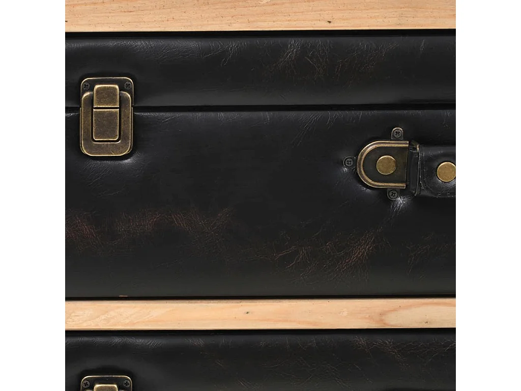 meuble de rangement à tiroirs bois de sapin massif 80 cm 4402188