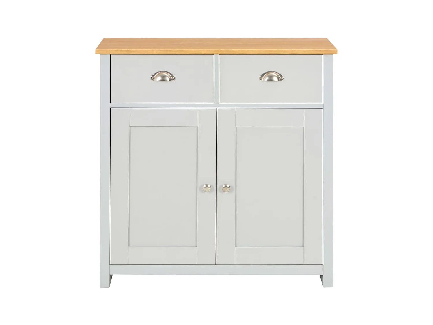 Aparador buffet mueble consola gris unidad de almacenamiento 79 cm 4402263