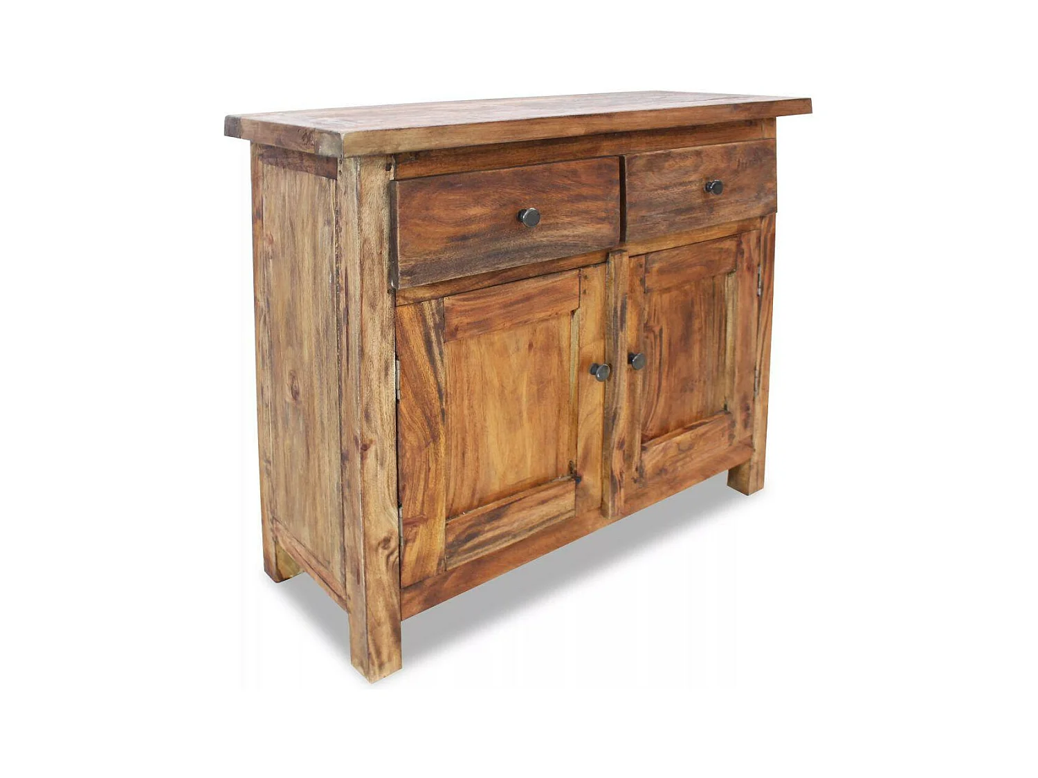 Credenza buffet consolle mobile contenitore in legno massello di recupero 75 cm 4402019