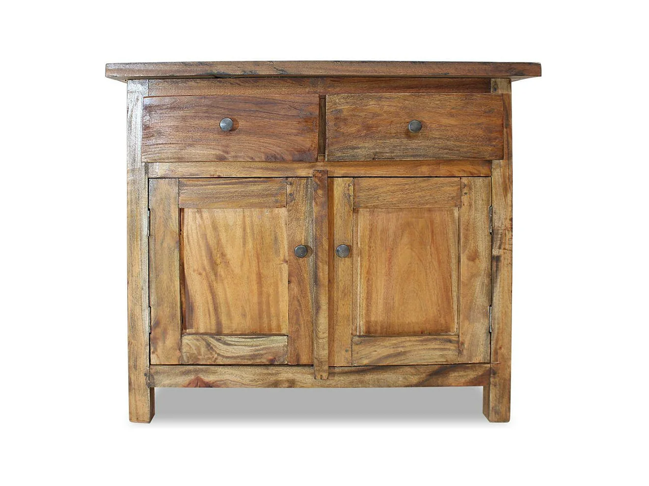 Credenza buffet consolle mobile contenitore in legno massello di recupero 75 cm 4402019