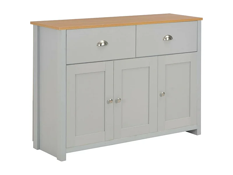 Credenza credenza consolle contenitore grigio 112 cm 4402264