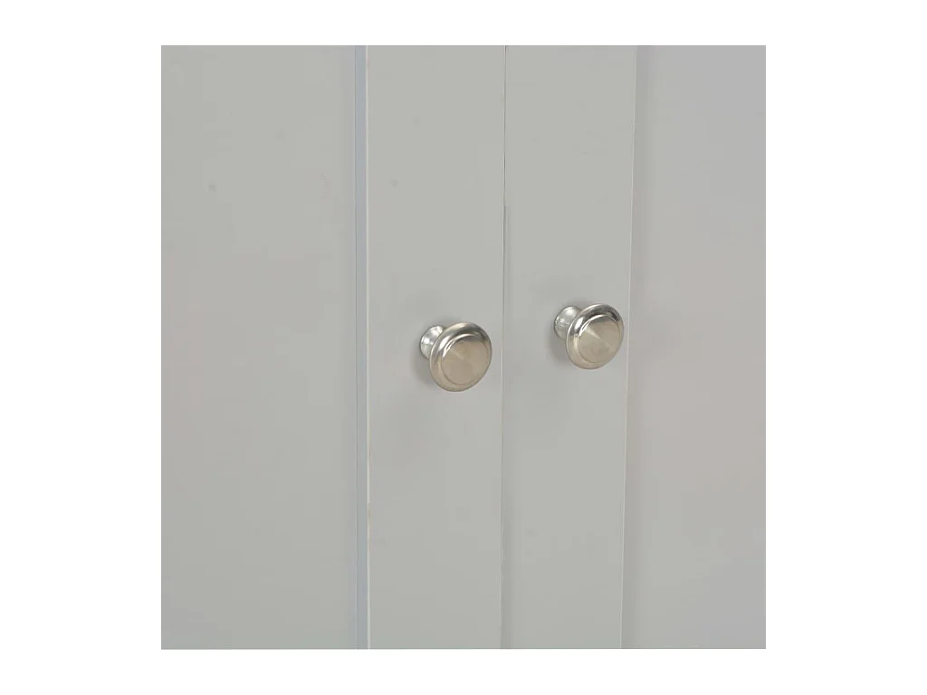 Aparador aparador consola gris unidad de almacenamiento 112 cm 4402264