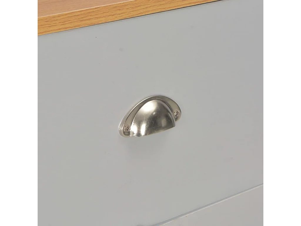 Aparador aparador console armário cinza unidade de armazenamento 112 cm 4402264