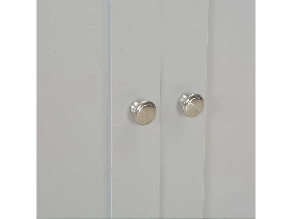 Aparador aparador console armário cinza unidade de armazenamento 112 cm 4402264