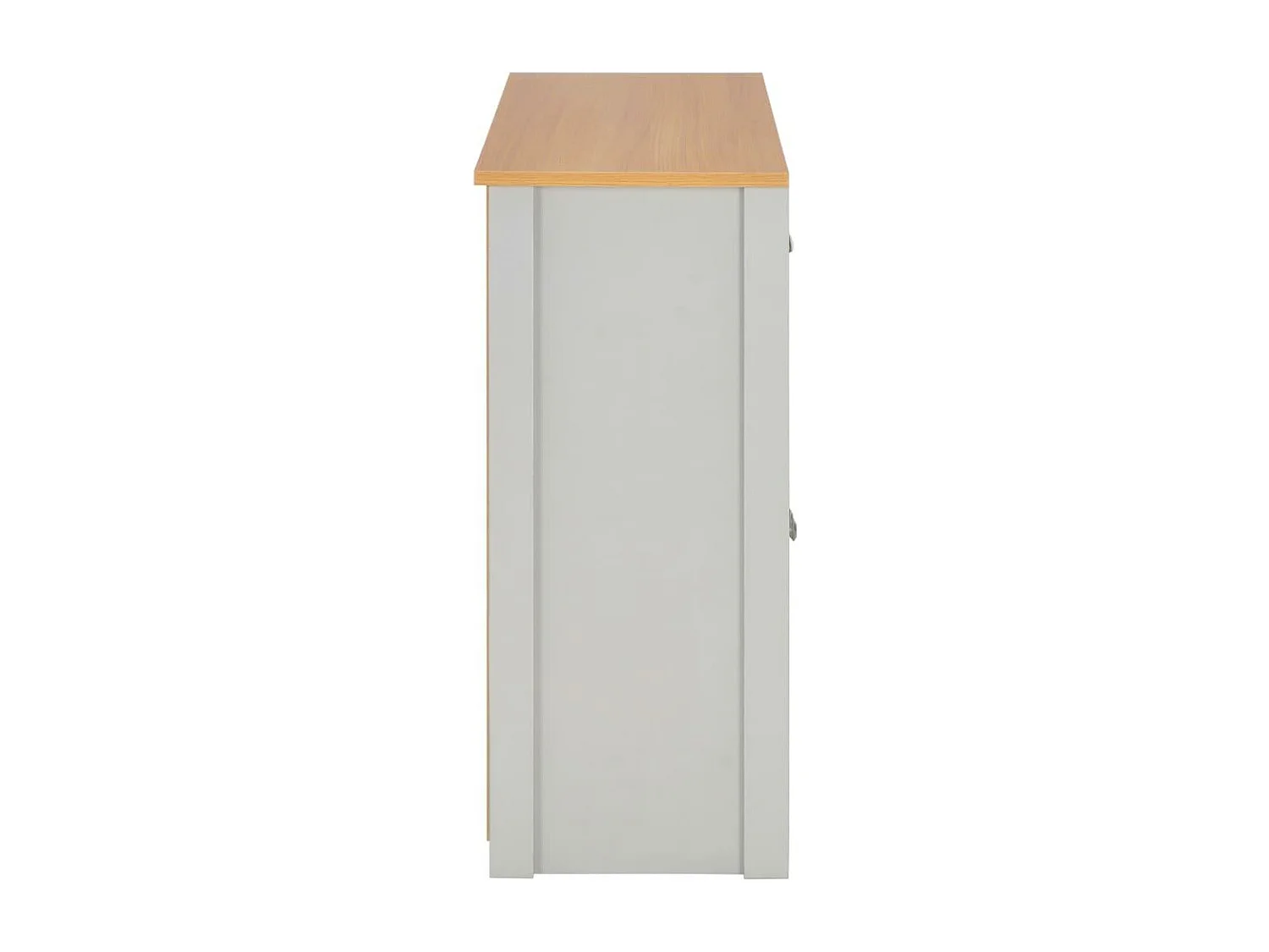 Aparador aparador console armário cinza unidade de armazenamento 112 cm 4402264