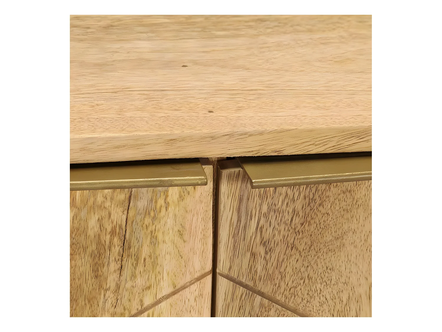 Buffet bahut armoire console meuble de rangement bois de manguier massif 80 cm 4402048