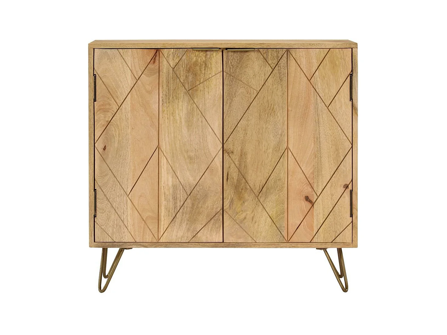 Buffet bahut armoire console meuble de rangement bois de manguier massif 80 cm 4402048