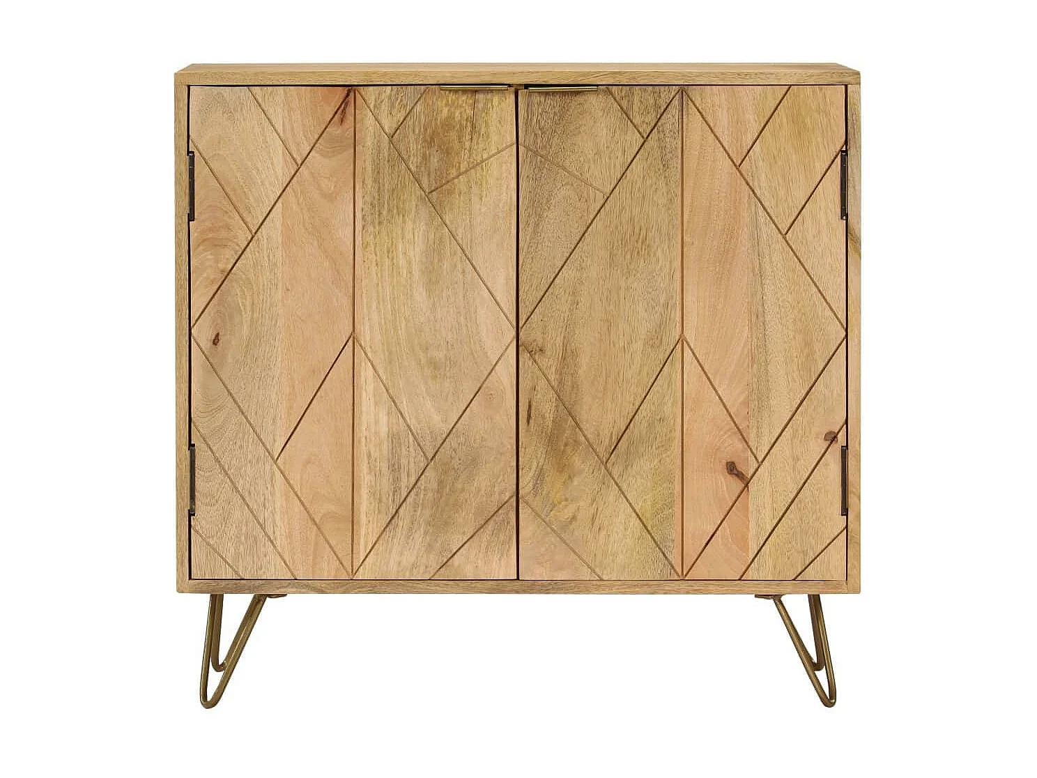 Aparador de madera maciza de mango 80x30x75 cm 4402048