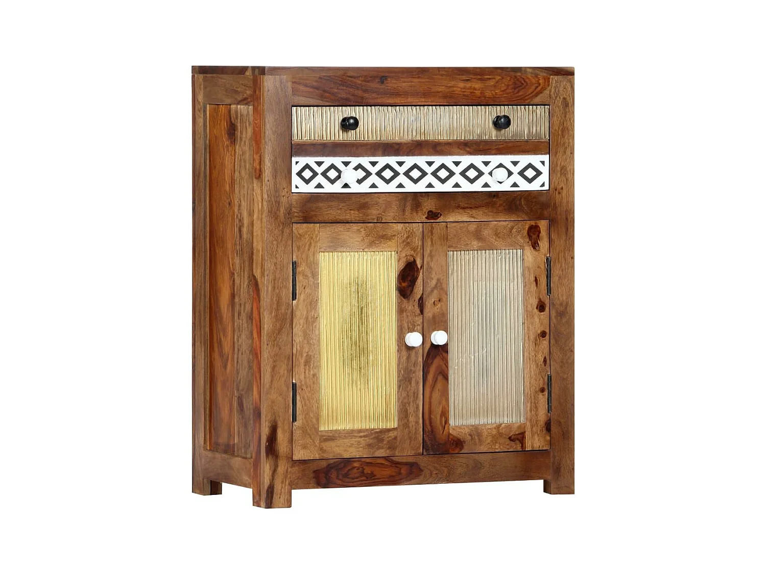 Credenza buffet consolle mobile contenitore laterale 75 cm in legno massello 4402052