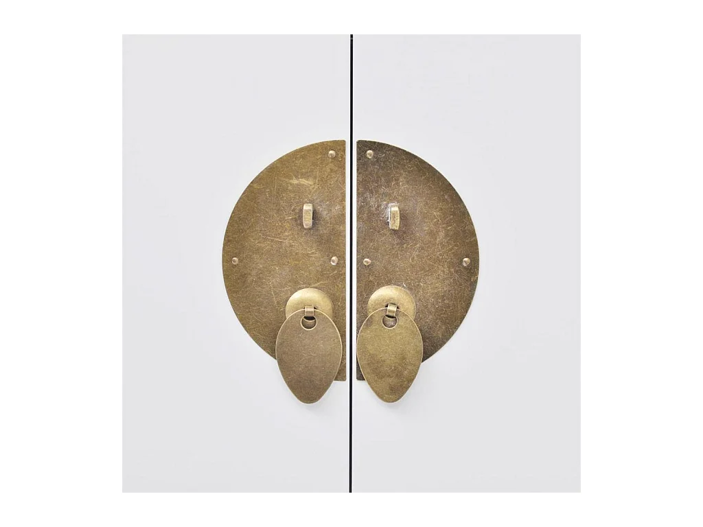 Aparador buffet console armário de armazenamento em estilo chinês em madeira maciça branca 4402004