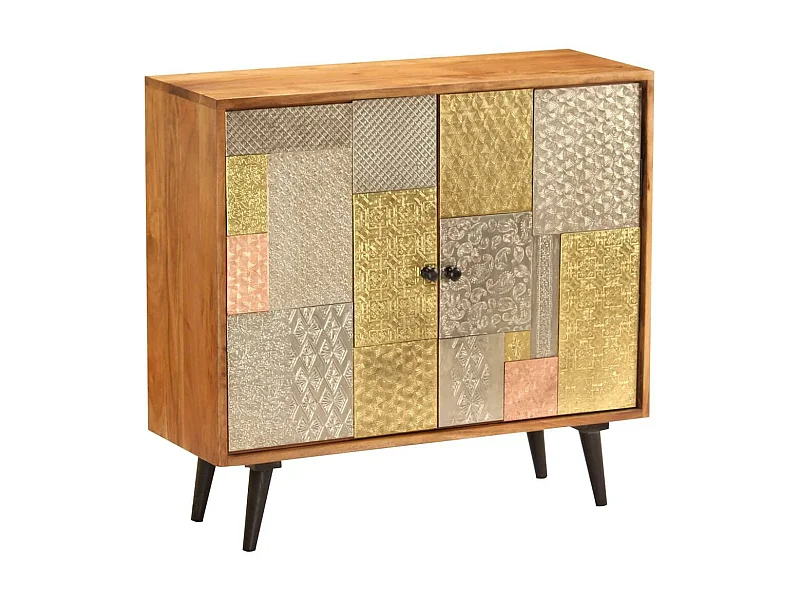 Aparador buffet mueble consola mueble de almacenamiento 80 cm madera maciza de acacia 4402249