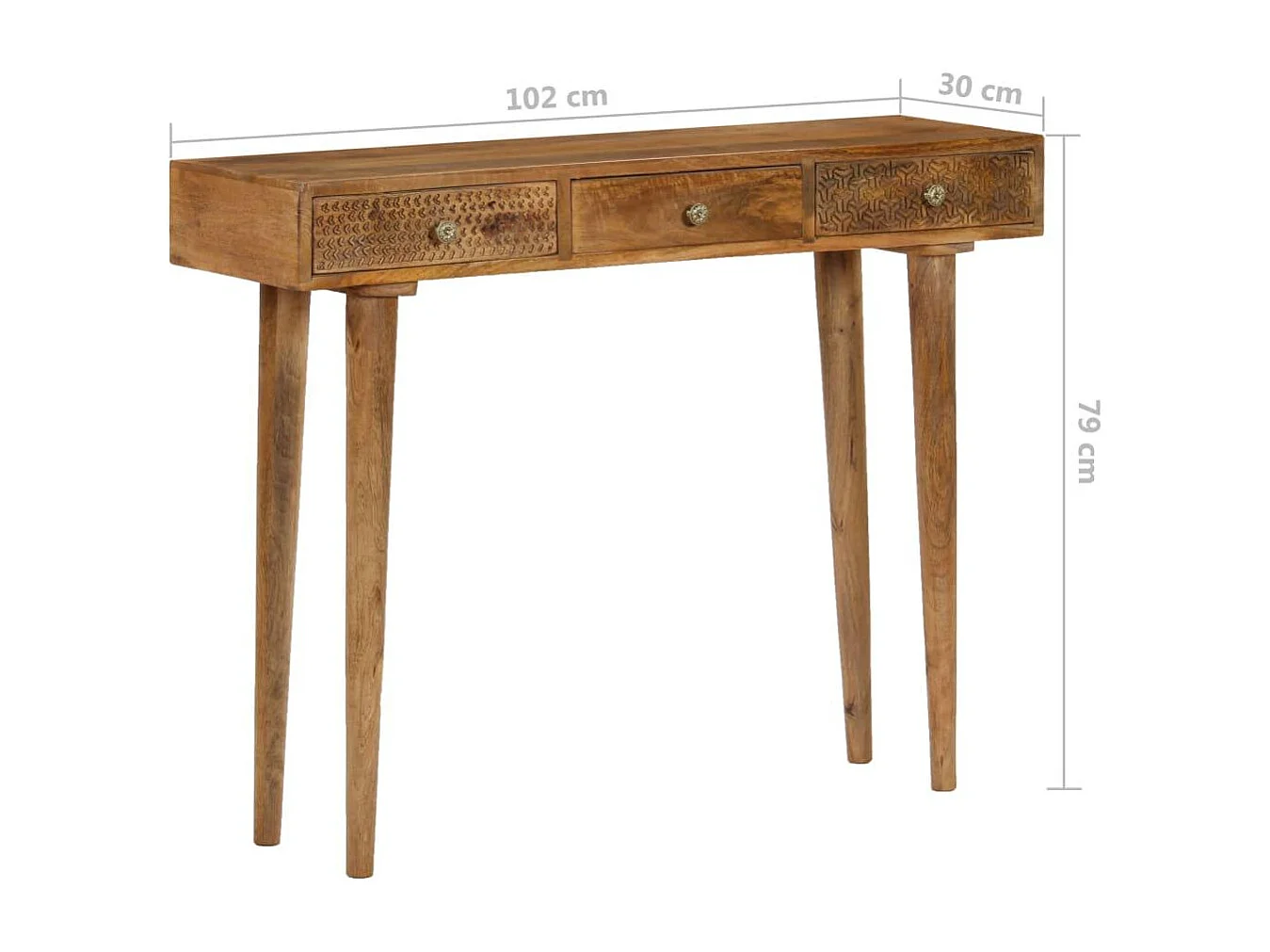 bahut armoire console bois marron 175 x 40 x 82 cm 4402129