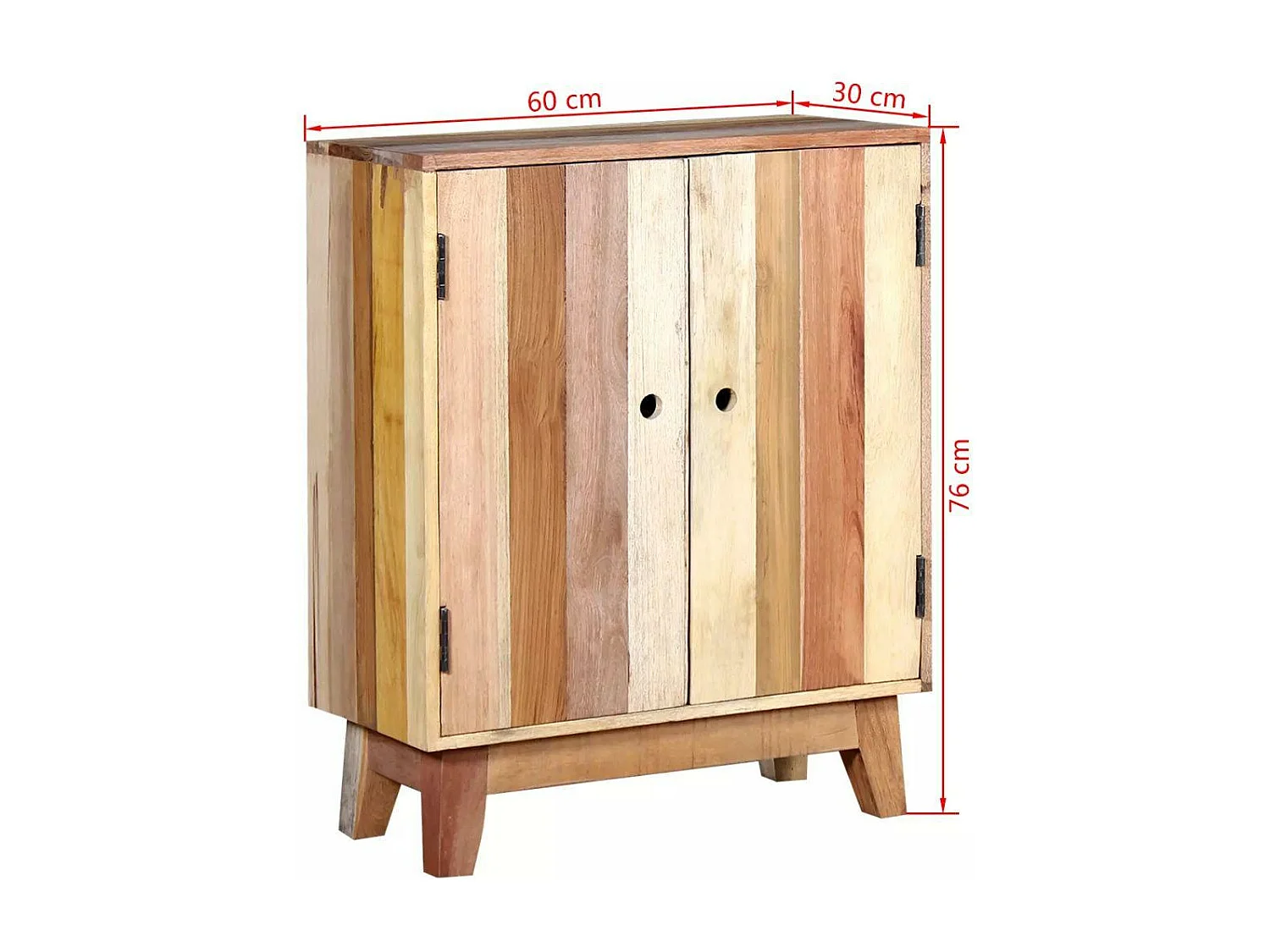 bahut armoire console bois marron 60 x 30 x 76 cm 4402018