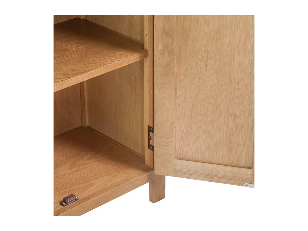 Buffet aparador console armário de armazenamento 75 cm madeira maciça de carvalho 4402272