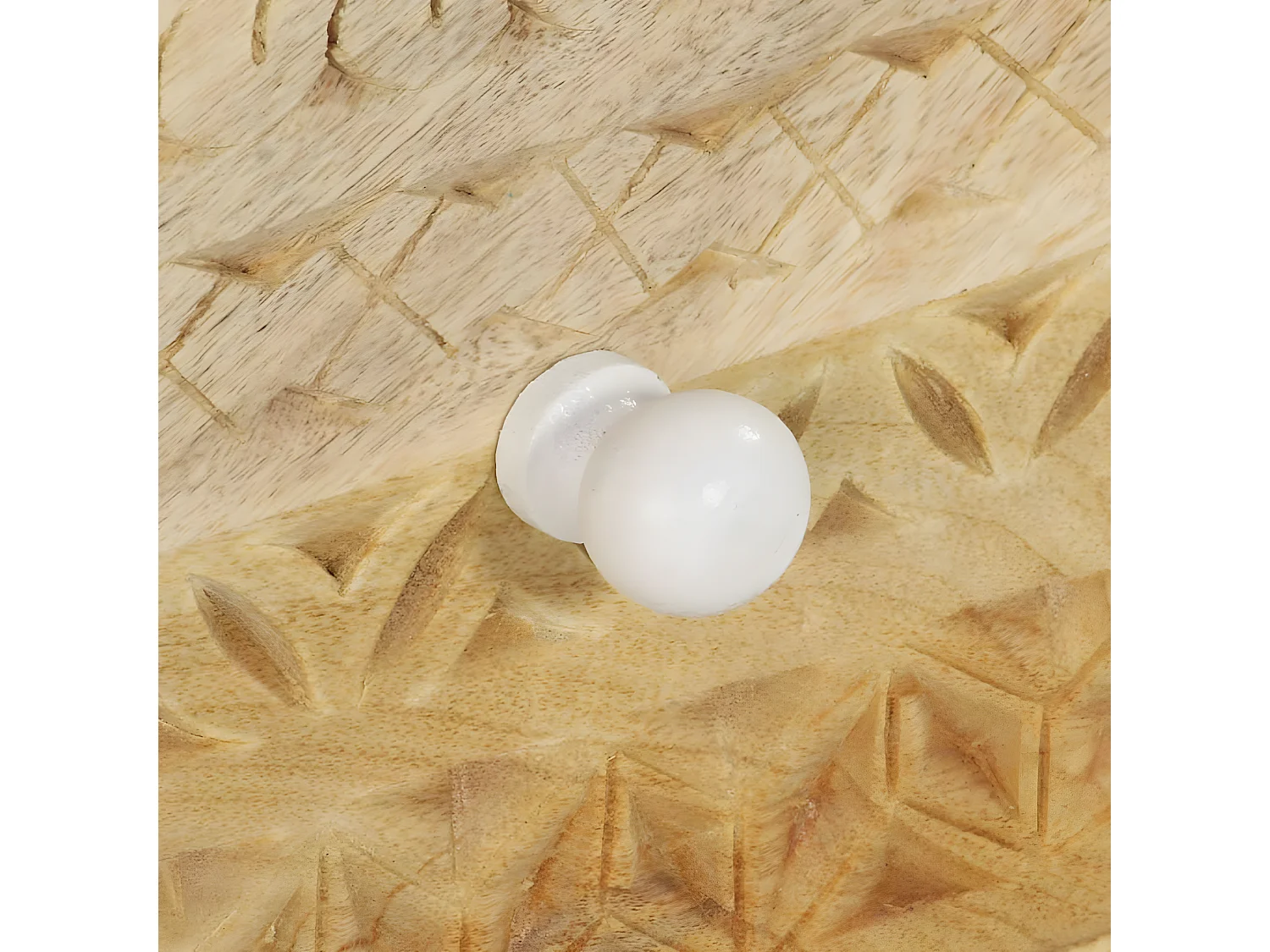 Buffet bahut armoire console meuble de rangement coffre à tiroirs 75 cm bois solide de manguier 4402268