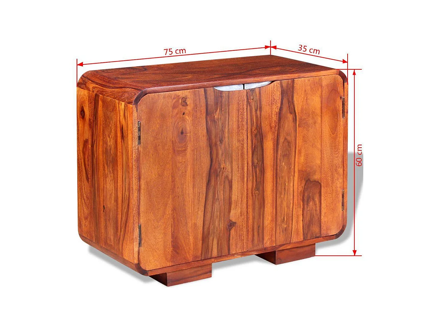 bahut armoire console bois marron 60 x 30 x 75 cm 4402016