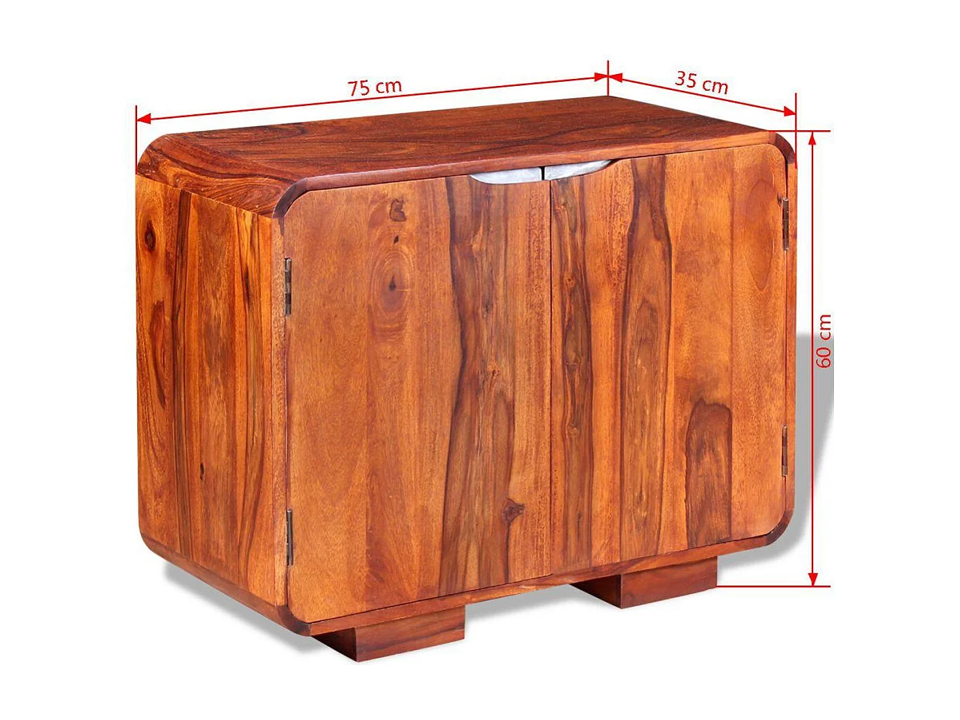 bahut armoire console bois marron 60 x 30 x 75 cm 4402016